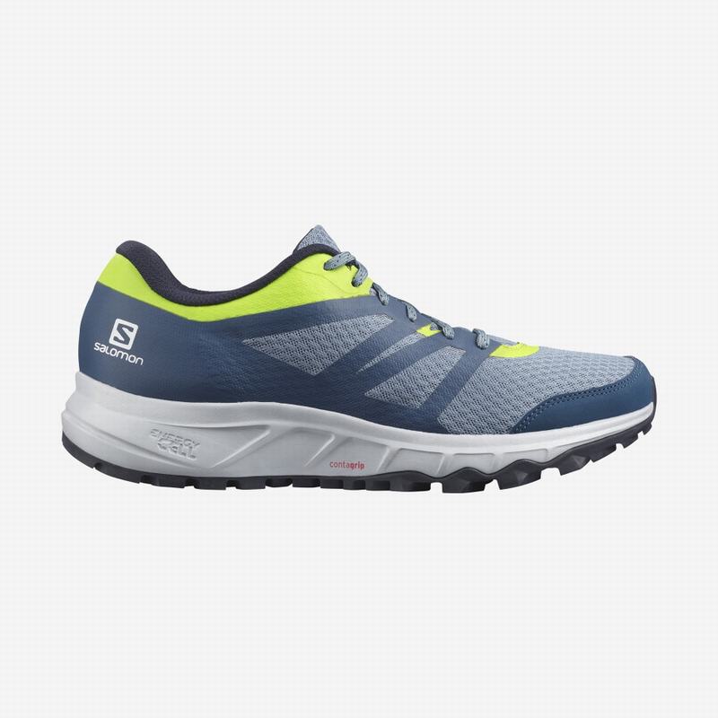 Salomon TRAILSTER 2 Zapatillas Trail Running Hombre - Azules Gris / Azul Marino - Colombia (61543-AI